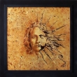 KRL SLUNCE, olej - zlat folie na desce 60x60, 2009